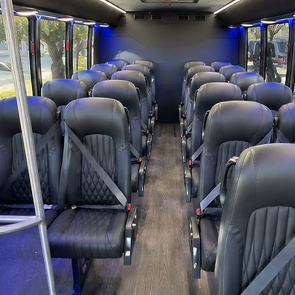 28 passenger minibus inside