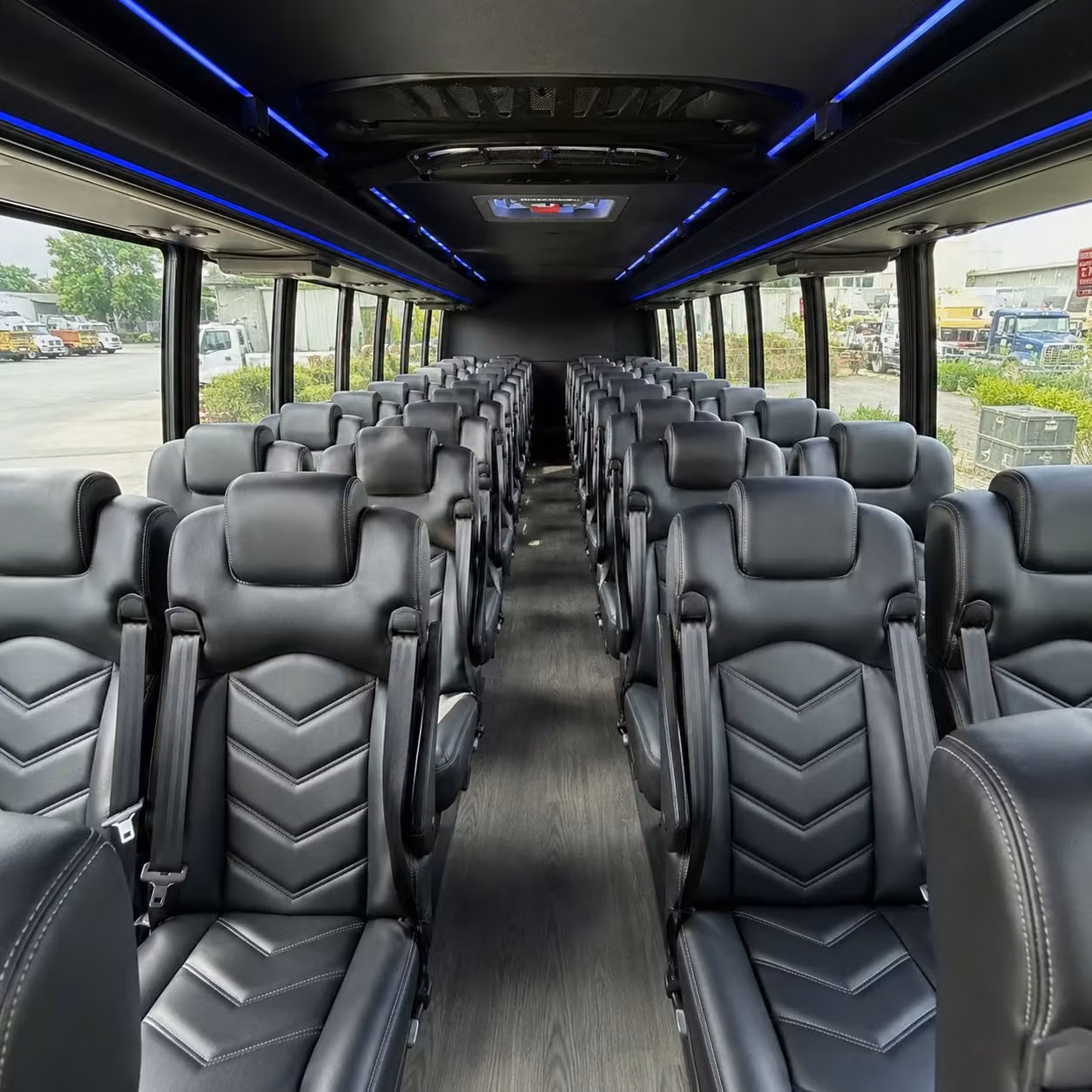 28 passenger minibus interior