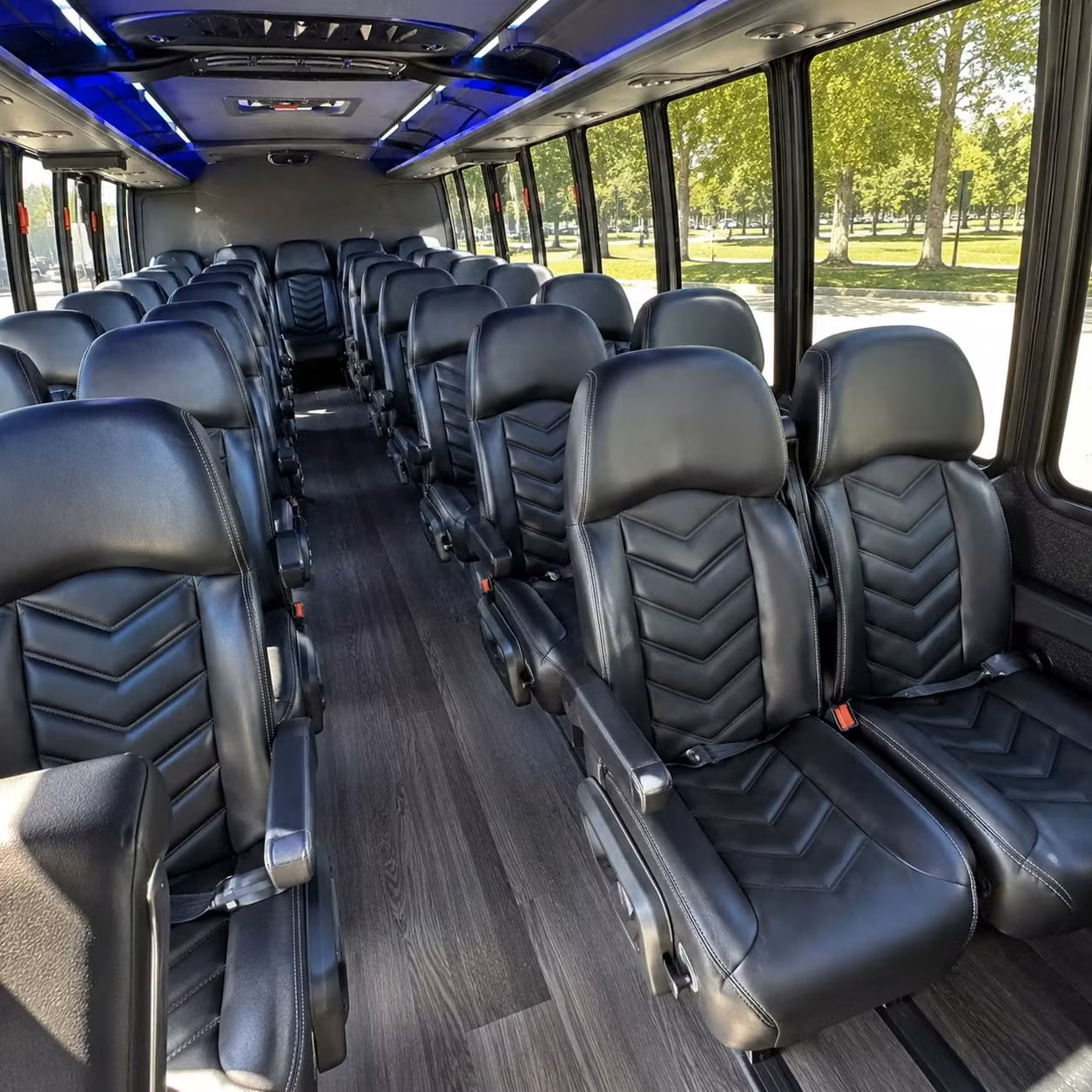 30 passenger minibus inside