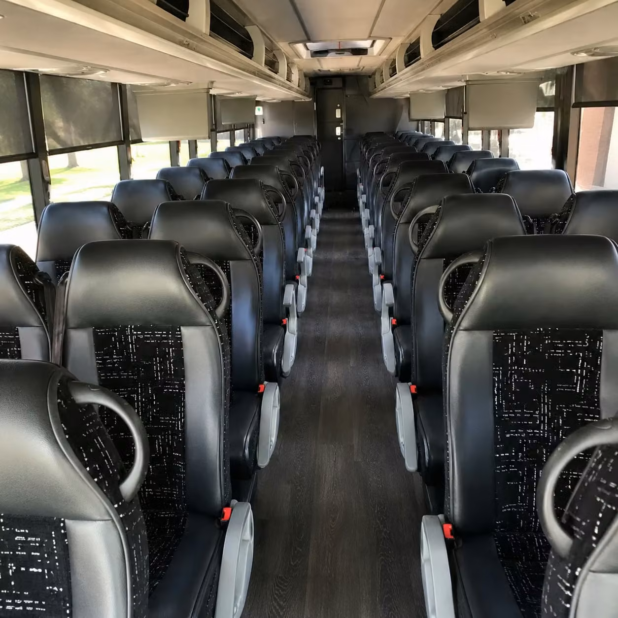 56 passenger charter bus interior