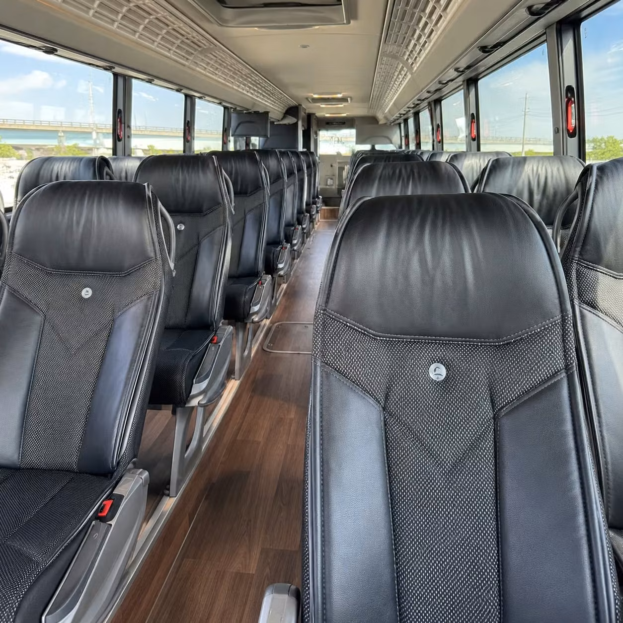 richardson charter bus rental interior