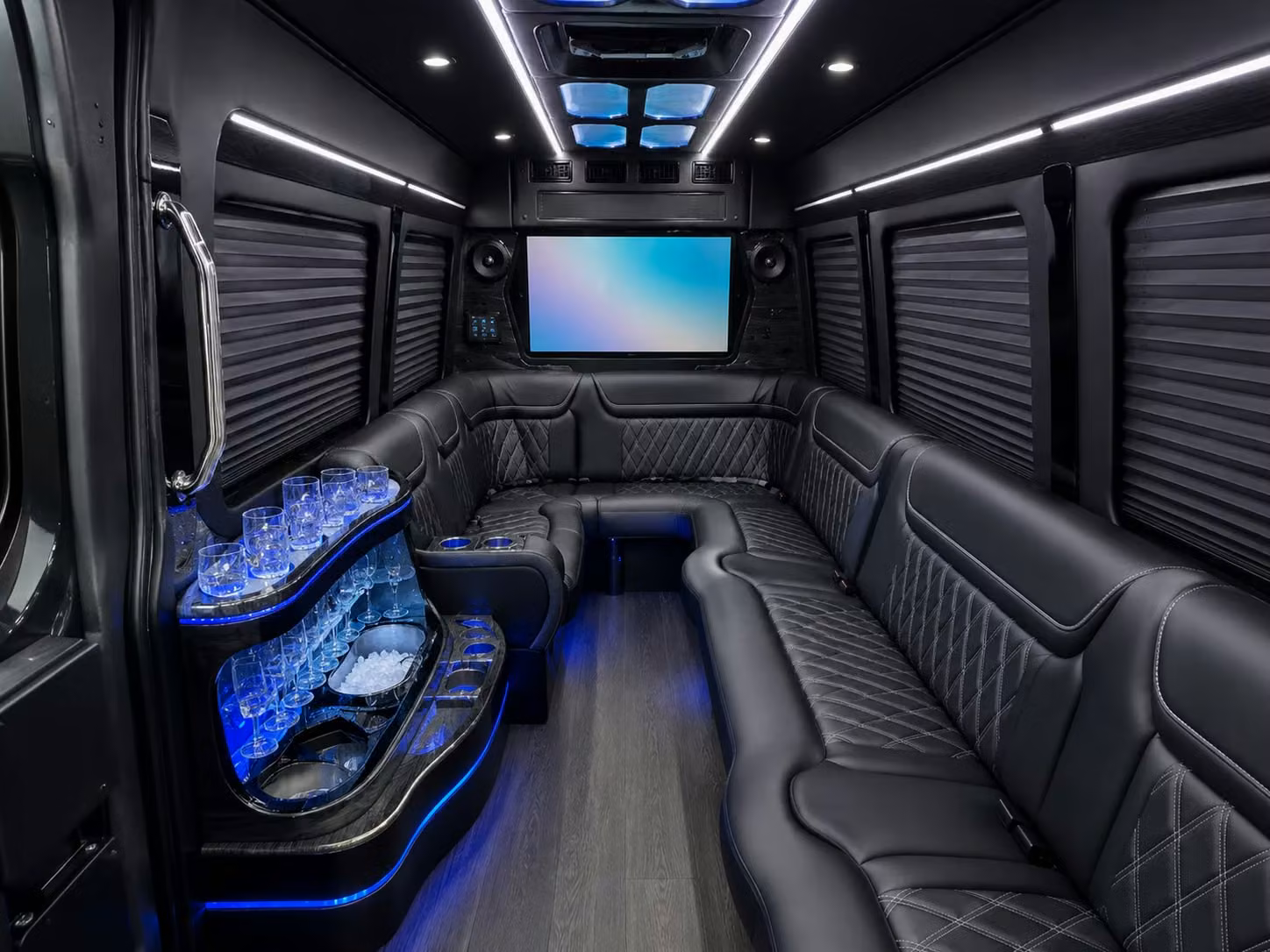 sprinter vans and limo buses for smaller richardson prom groups